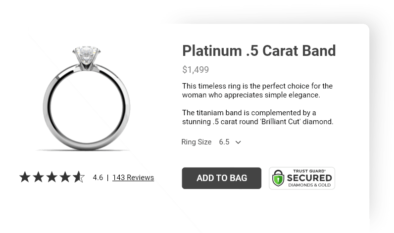 Trust Guard - Platinum Ring Product Page